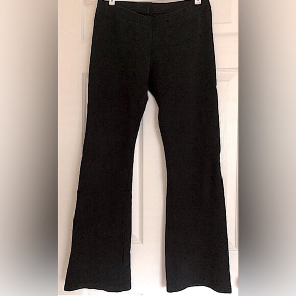 🖤🖤🖤 2/$75 AU COTTON Vintage Women’s Black Flare Sweatpants - Picture 1 of 3